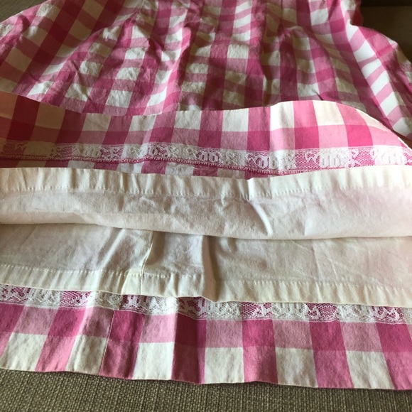 Lilly Pulitzer plaid pink strapless dress - Picture 3 of 9